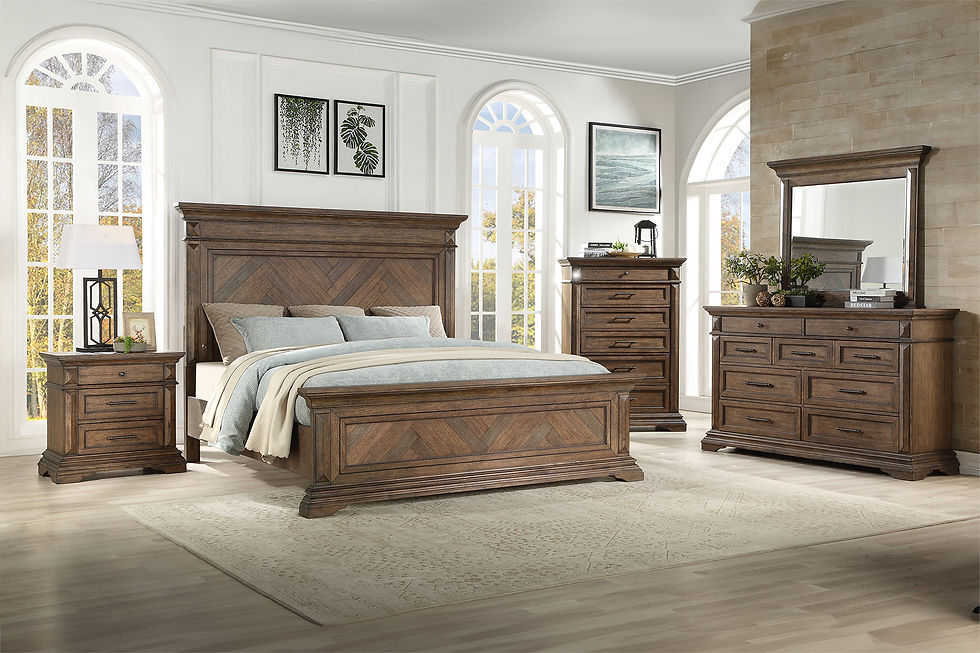 Thumbnail: Mar Vista Walnut Queen Panel Bed