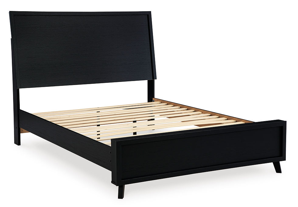 Thumbnail: Danziar Solid Panel Bed w/ High Footboard