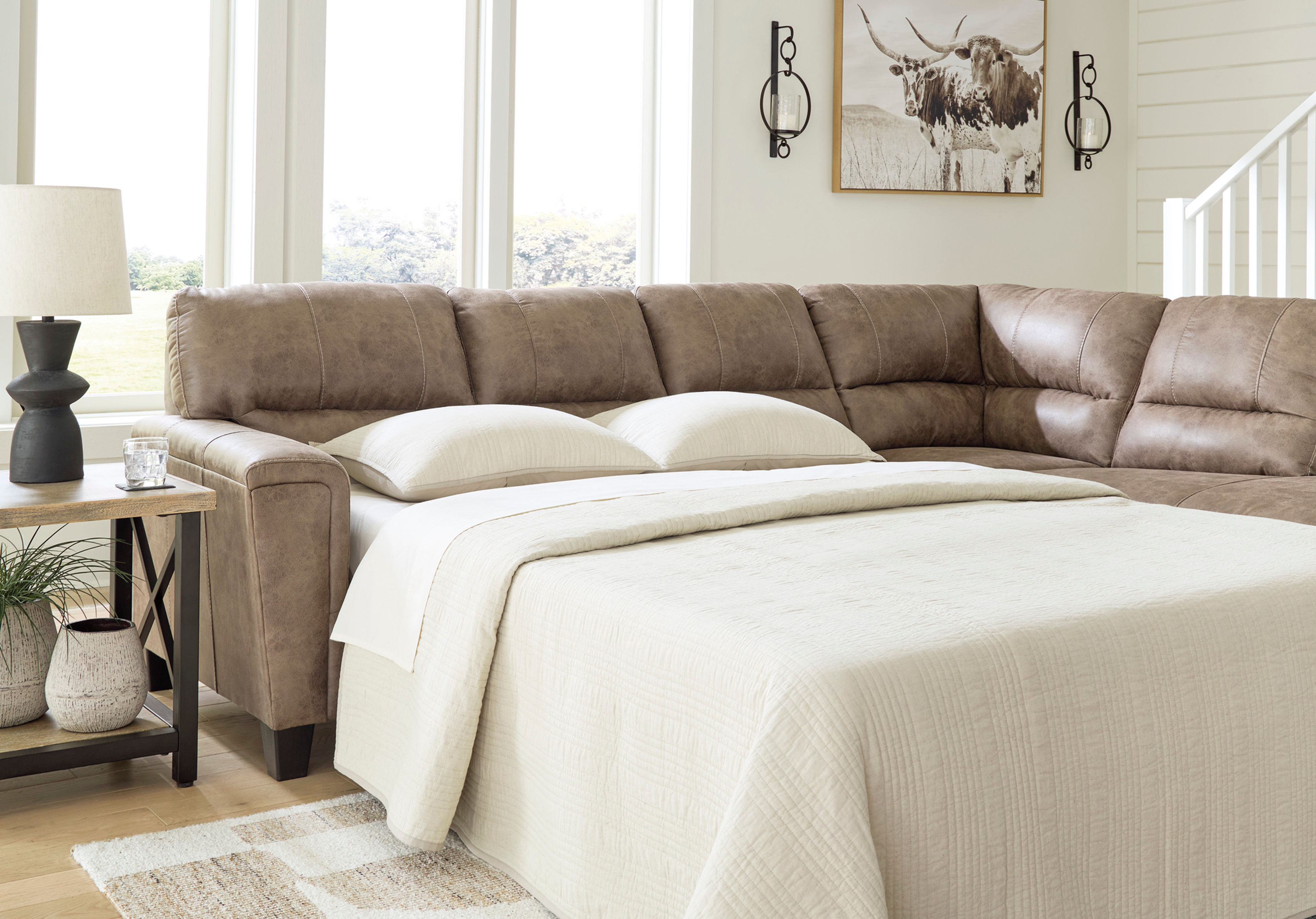 Navi Fossil 2-PC RAF Sleeper Sectional