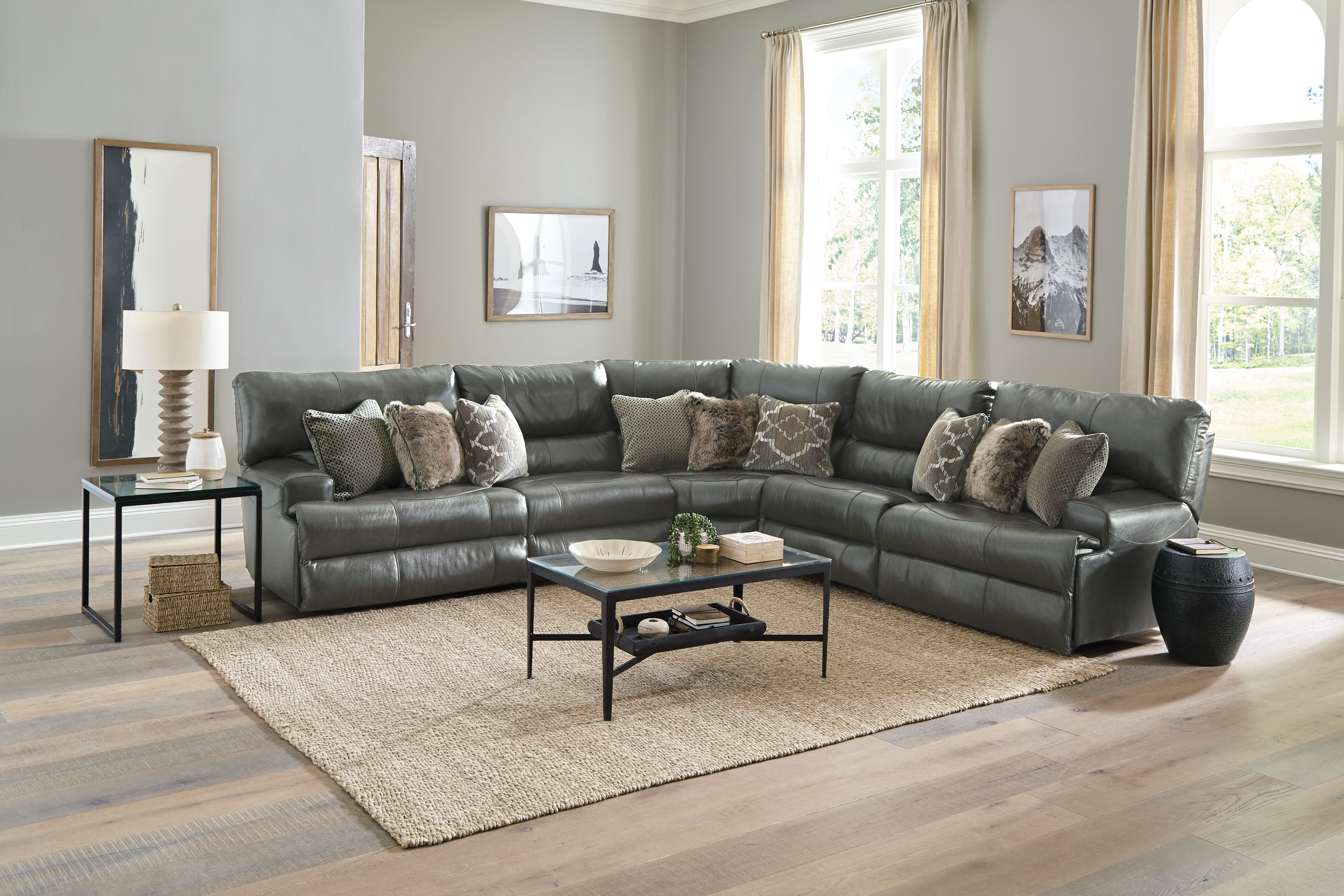 Como Steel 5-PC Sectional