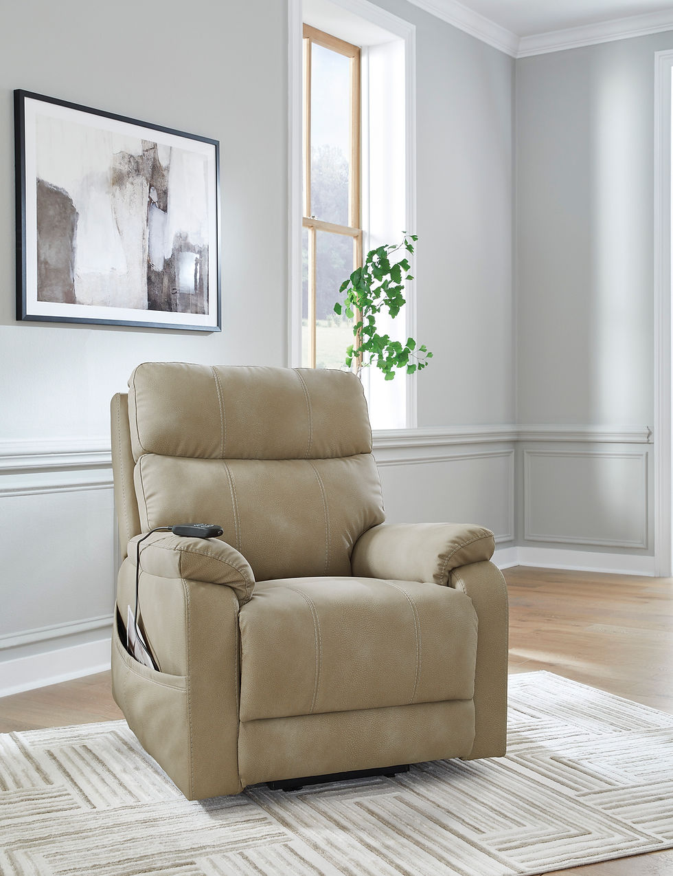 Next-Gen Durapella Sand Power Lift Recliner