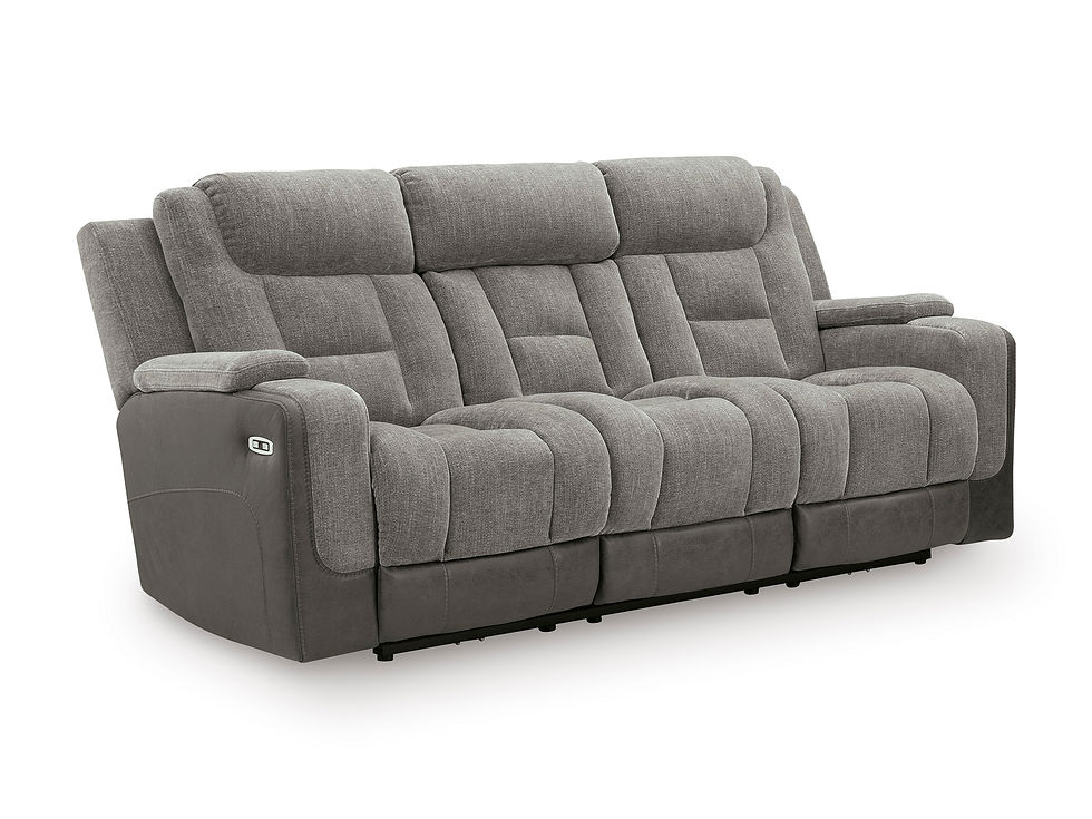 Thumbnail: Mixed Motion Shadow Power Reclining & Power Headrest Sofa