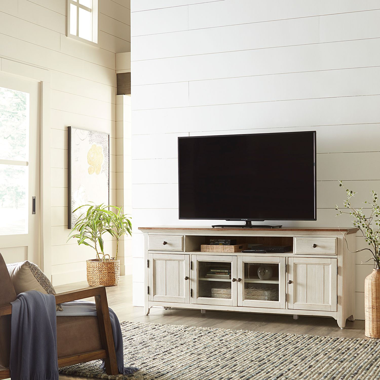 Farmhouse Reimagined Entertainment TV Stand