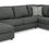 Thumbnail: Edenfield Charcoal LAF 3-PC Sectional w/ Chaise