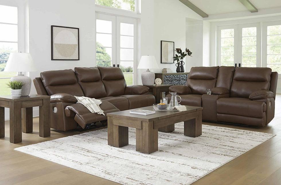 Thumbnail: Von Ryan Tobacco Dual Power Loveseat