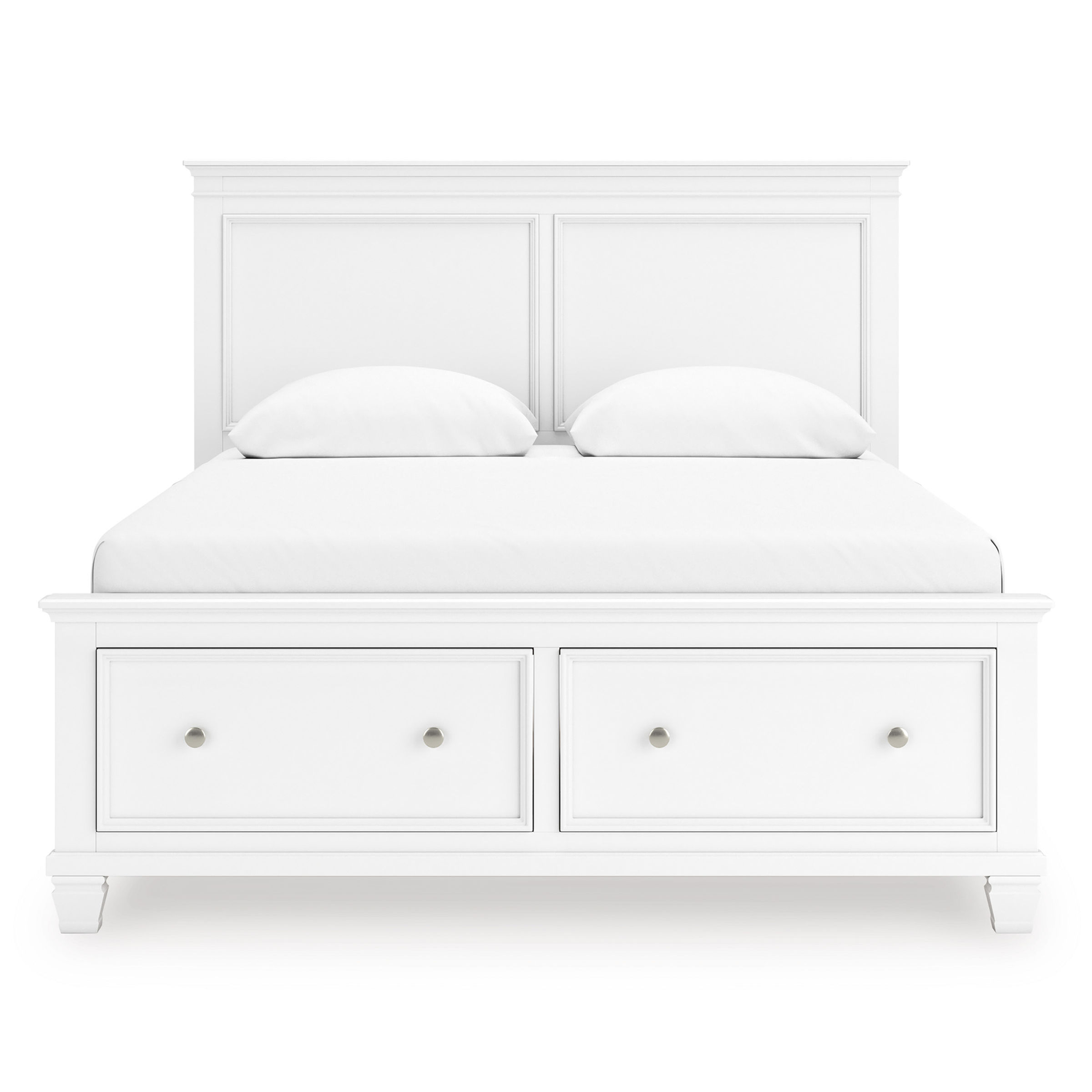 Fortman White Queen Storage Bed