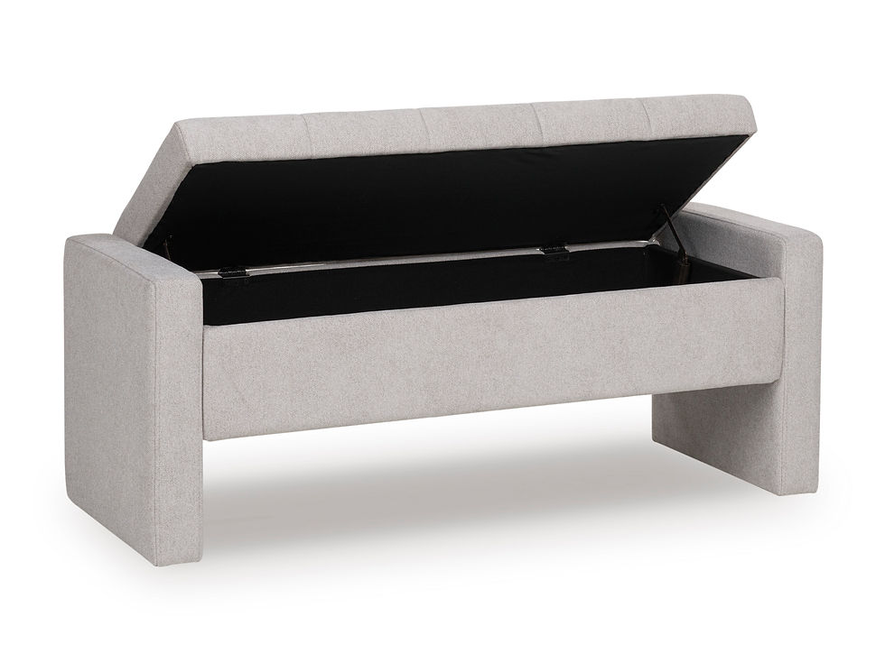Thumbnail: Akselman Gray Storage Bench