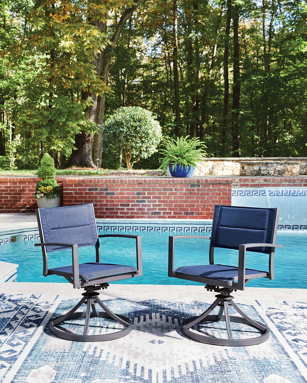 Thumbnail: Rocky Creek Outdoor Table & 4 Swivel Chairs