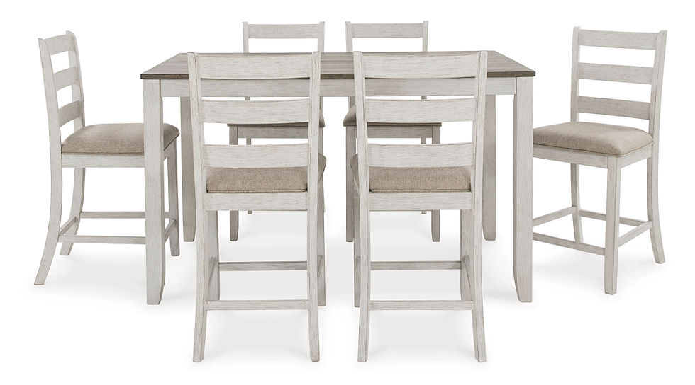 Thumbnail: Skempton Two-Tone Counter Table & 6 Barstools