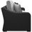 Thumbnail: Beachcroft Black Sofa w/ Cushion