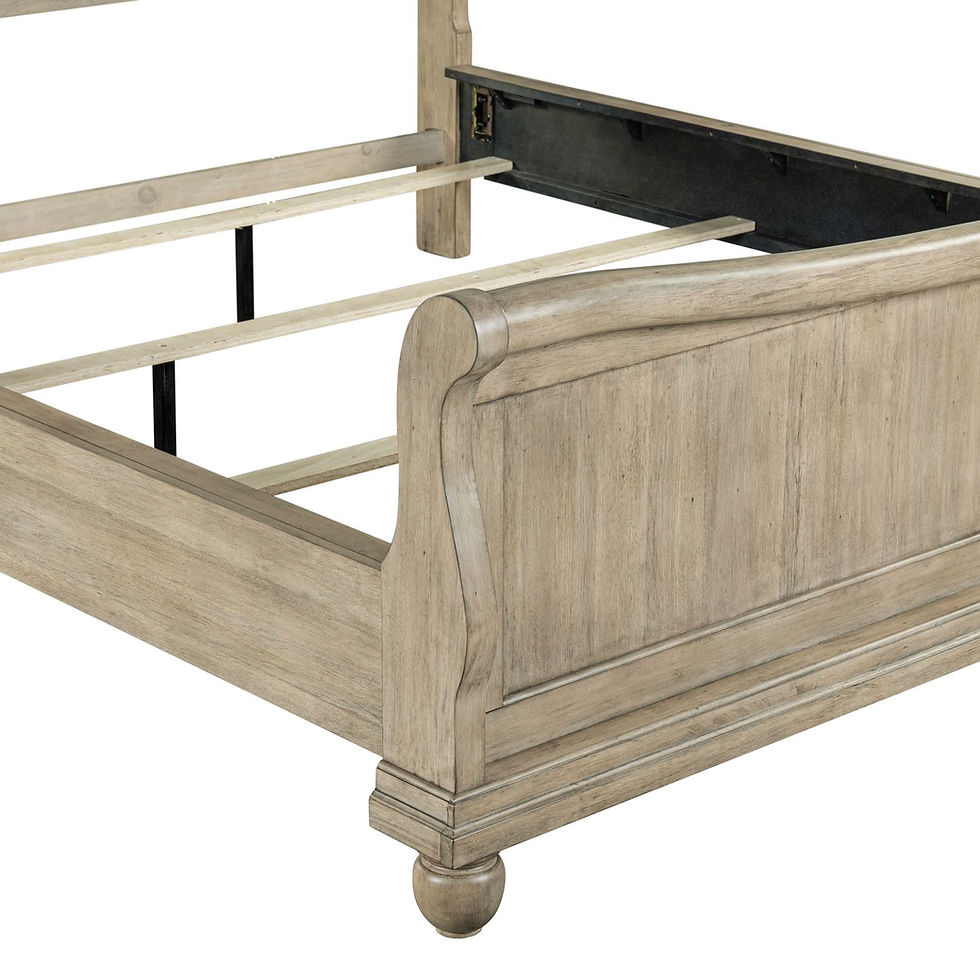 Thumbnail: Rustic Traditions White Queen Sleigh Bed