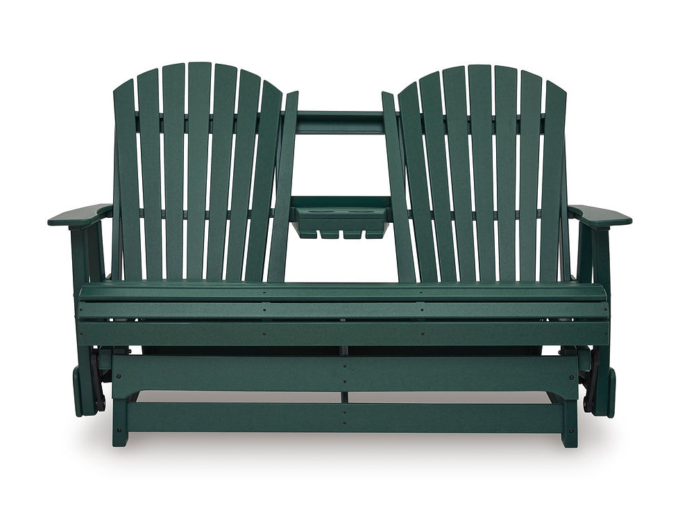 Thumbnail: Shell Beach Green Glider Loveseat