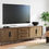 Thumbnail: Roanhowe XL 85” Brown TV Stand