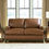 Thumbnail: Saonara Amber Leather Loveseat