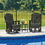 Thumbnail: Hyland Wave Black Swivel Glider Chair