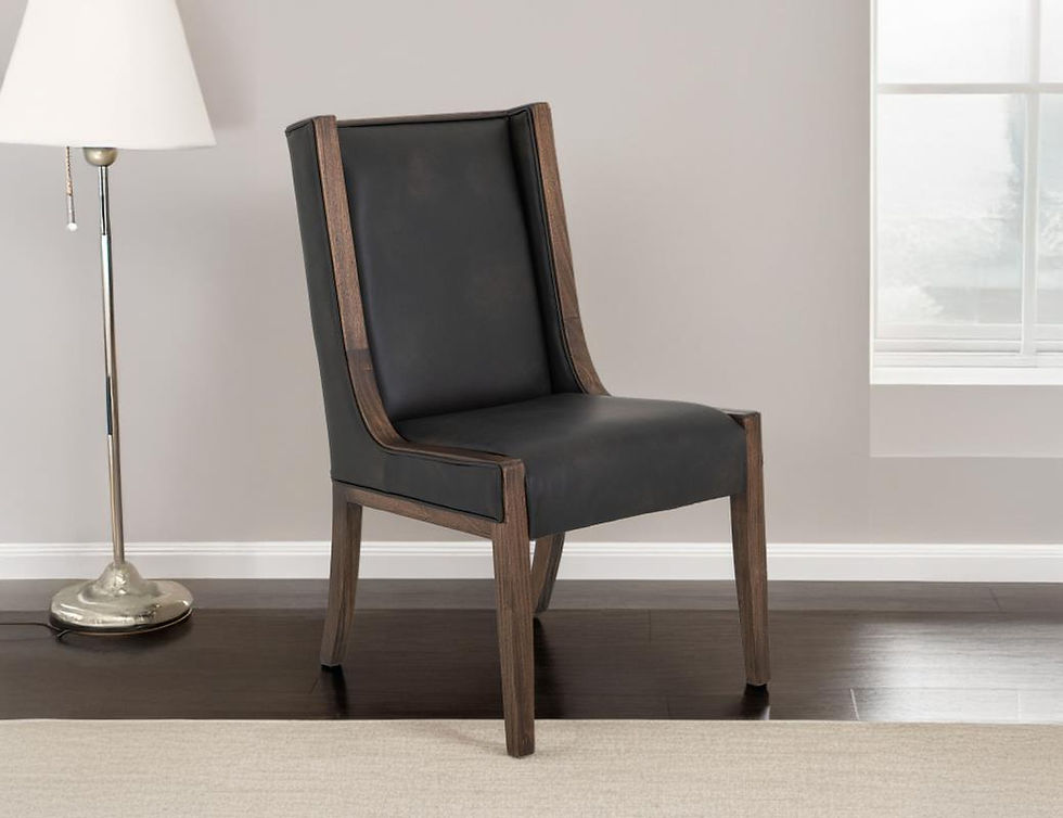 Thumbnail: Walnut Upholstered Chair