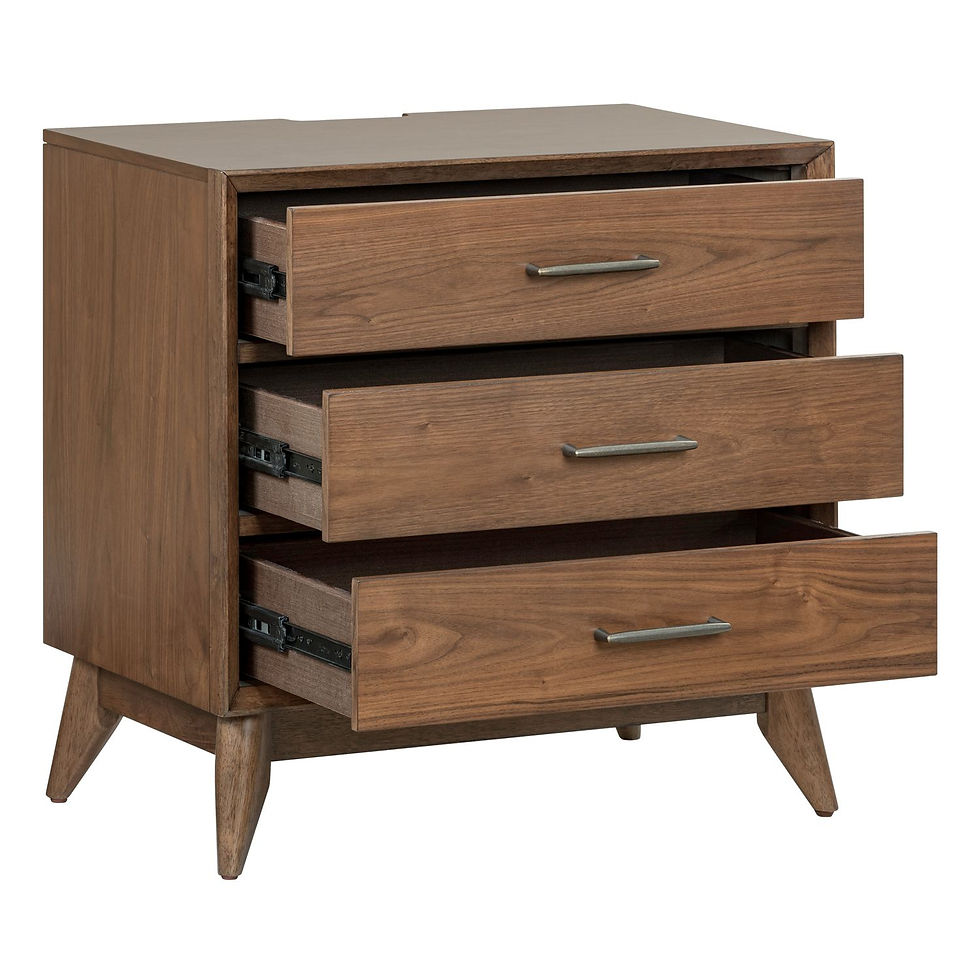 Thumbnail: Century Modern Nightstand w/ Charging Station
