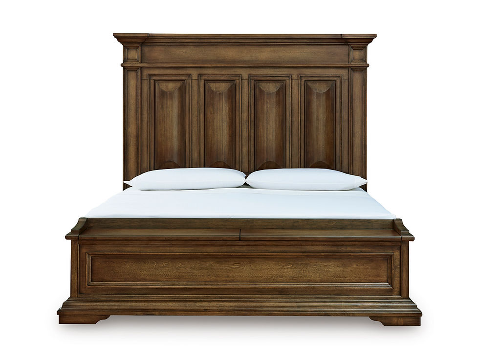 Thumbnail: Frantanna Brown King Storage Bed