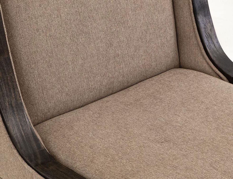 Thumbnail: Black Balam Tan Upholstered Chair