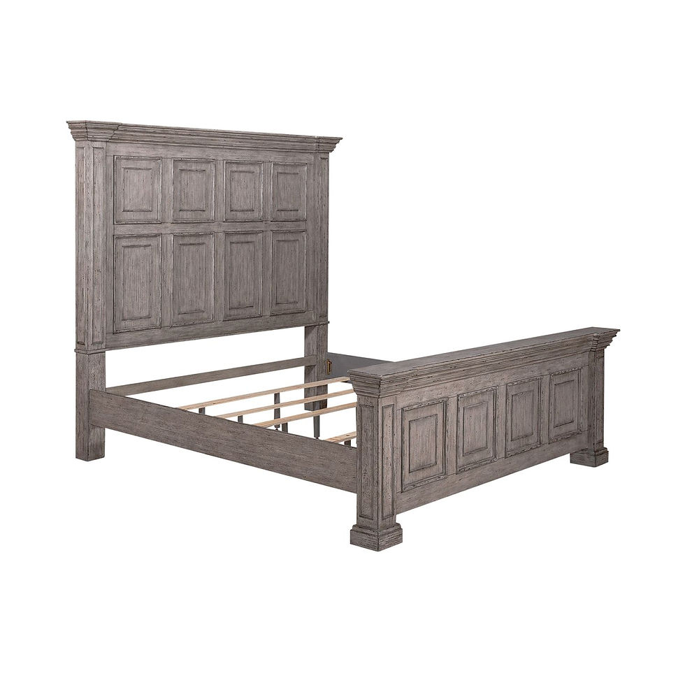 Thumbnail: Big Valley Gray King Panel Bed