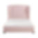 Cameo Pink Upholstered Full Bed