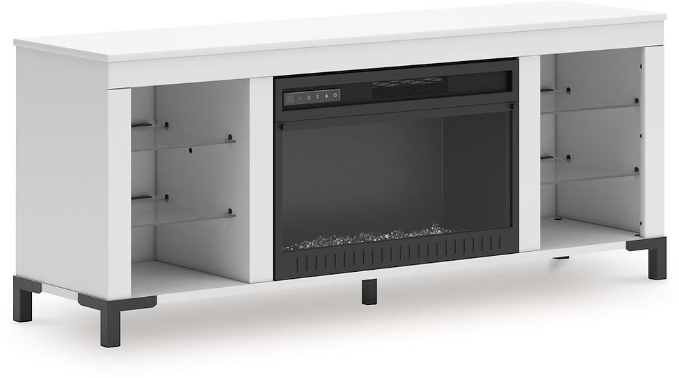Thumbnail: Brollevi 60” TV Stand w/ Electric Fireplace