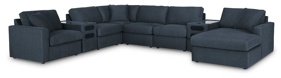 Thumbnail: Modmax Ink 8-PC Sectional w/ Audio Consoles Chaise