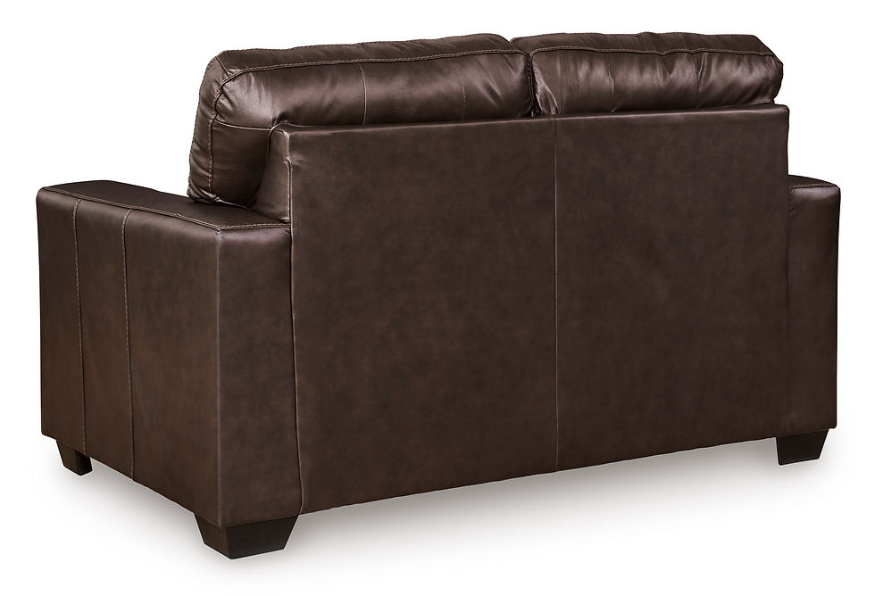 Thumbnail: Santorini Brown Leather Loveseat