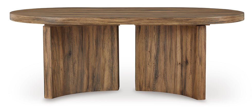 Thumbnail: Austanny Oval Brown Cocktail Table