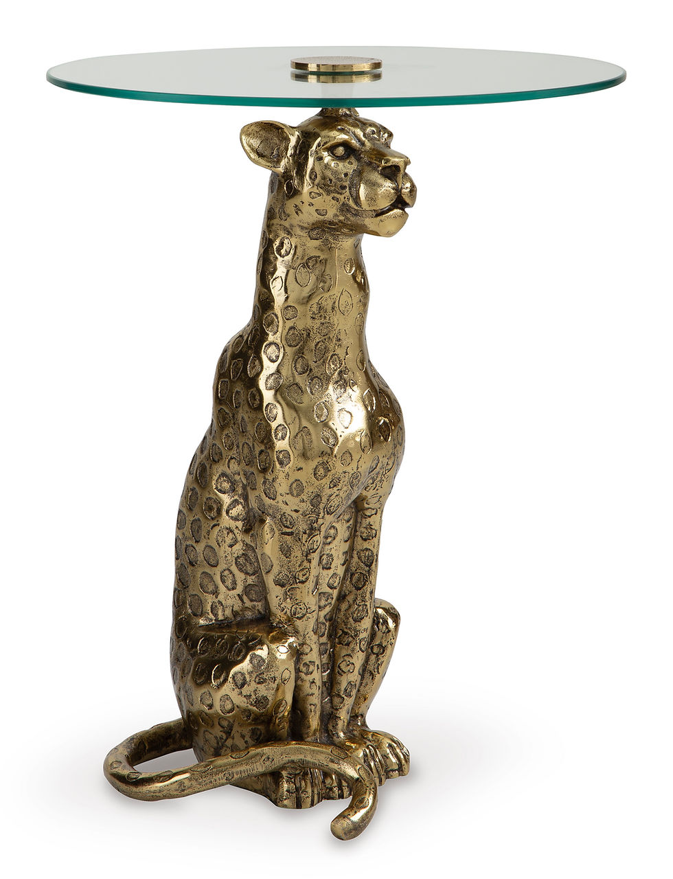 Thumbnail: Vallain Leopard Gold Accent Table