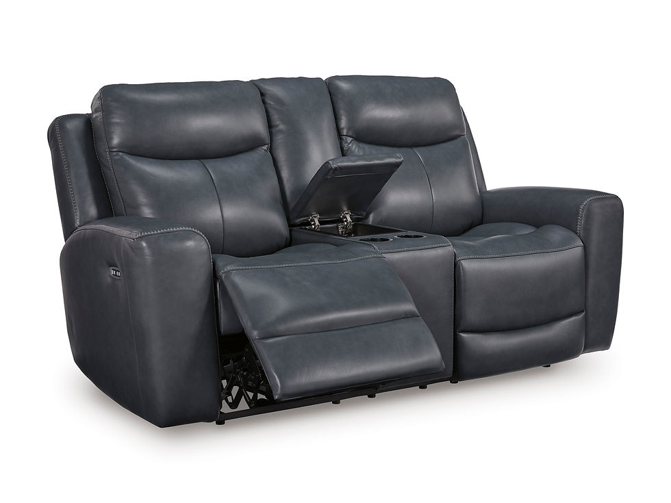 Thumbnail: Next Move Admiral PWR REC Loveseat w/ Console &amp; ADJ Headrest