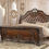Thumbnail: Bella Notte Mahogany Brown King Sleigh Bed