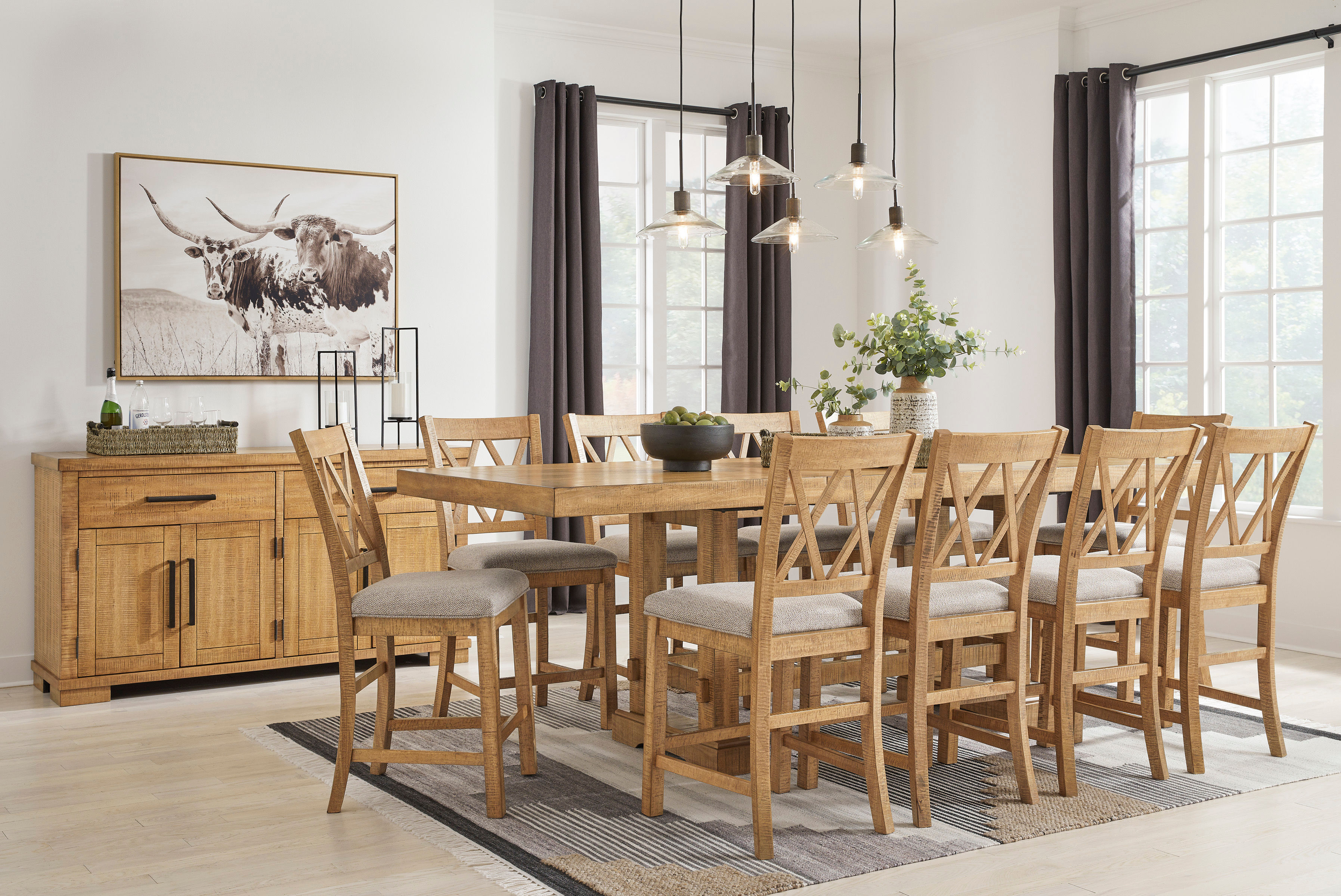Havoplane Table & 10 Barstools