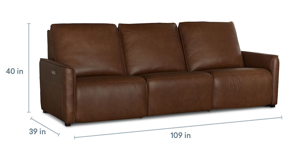 Thumbnail: Everett Cork Leather Reclining Modular 3-PC Sofa
