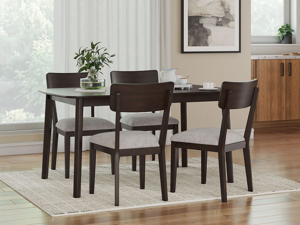Thumbnail: Mallenette Merlot Dining Table & 4 Chairs