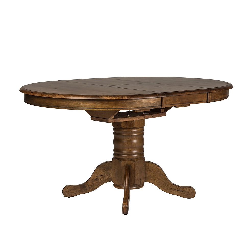Thumbnail: Carolina Crossing Pedestal Table & 4 Chairs