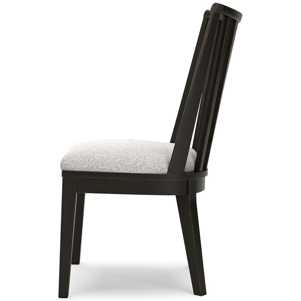 Thumbnail: Galliden Black Upholstered Dining Side Chairs