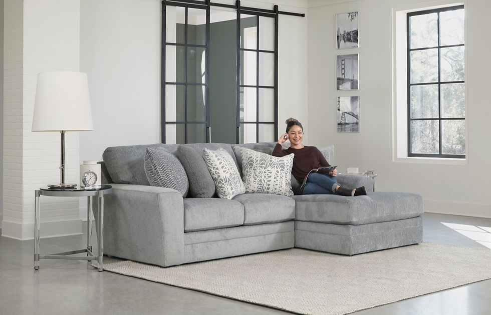 Glacier Shark 2-PC Chaise Sectional