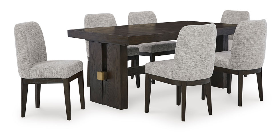 Thumbnail: Burkhaus Dining Table & 6 Dining Chairs