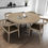 Thumbnail: White Teak Dining Chair