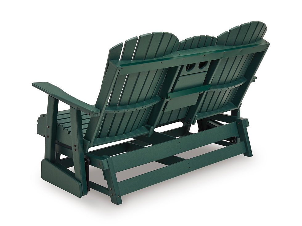 Thumbnail: Shell Beach Green Glider Loveseat