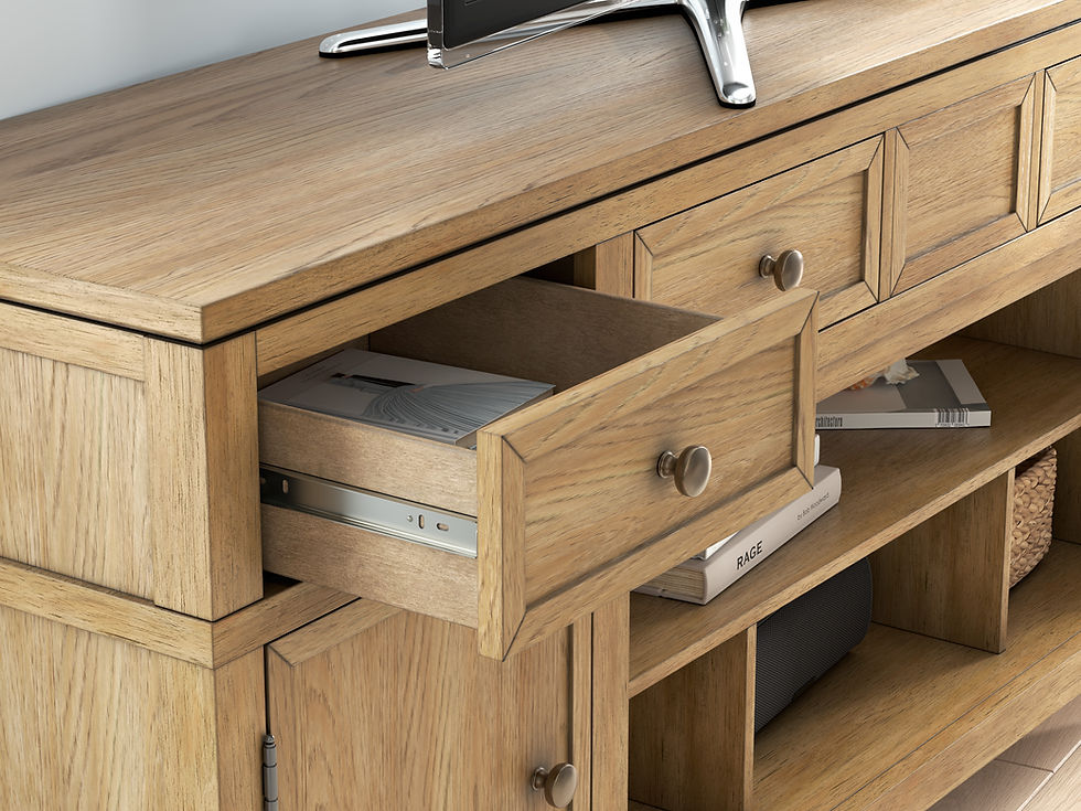 Thumbnail: Sharlance XL 81” Light Brown TV Stand