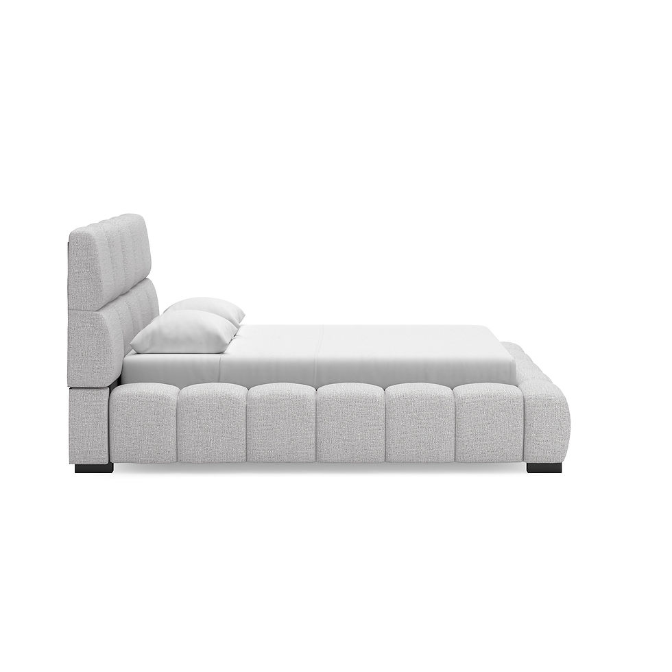 Thumbnail: Grendusk Light Gray Queen Upholstered Bed