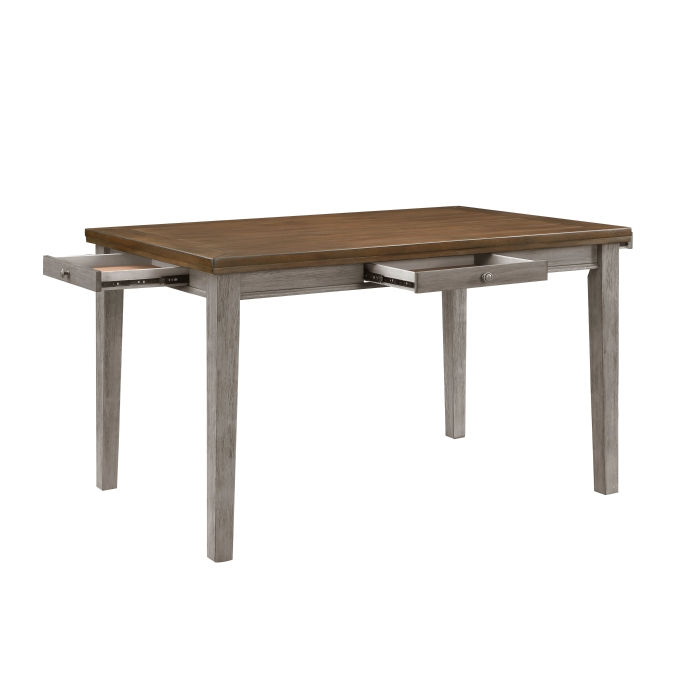 Thumbnail: Tigard Gray Two-Tone Counter Table & 6 Barstools