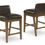 Thumbnail: Cabalynn Two-Tone Brown Upholstered Barstool