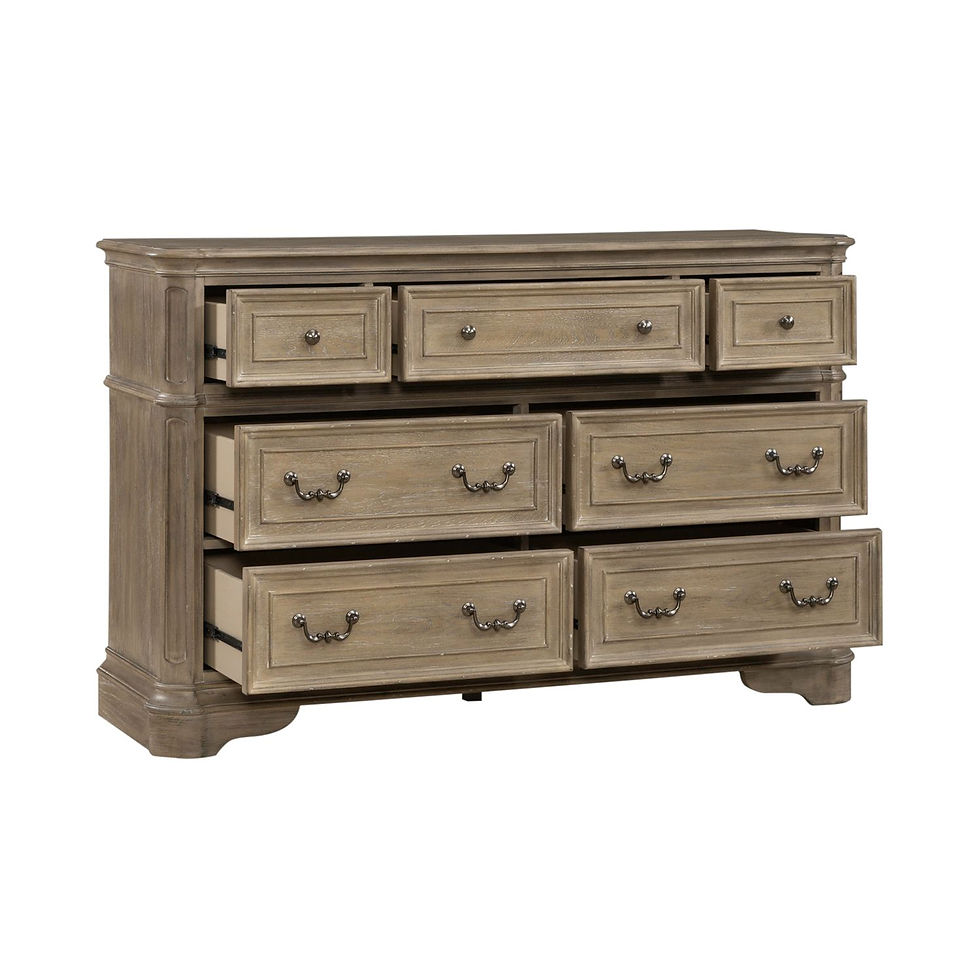 Thumbnail: Magnolia Manor Bisque 7-Drawer Dresser