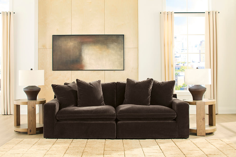 Thumbnail: Maxton Heights Chocolate Modular Loveseat