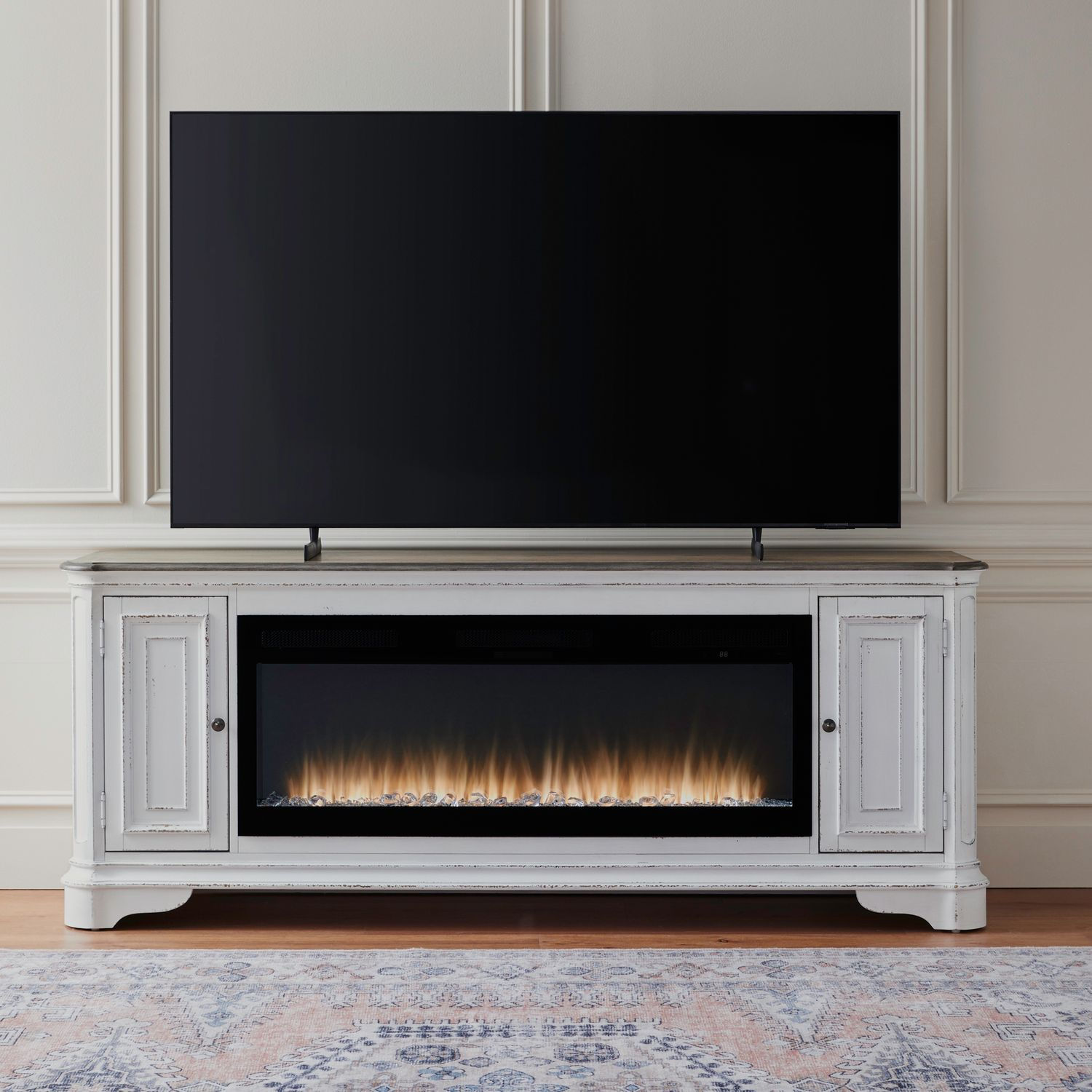 Magnolia Manor 82” Fireplace TV Console