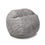 Thumbnail: CordaRoy’s Full Faux Fur Gray Bean Bag / Full Bed