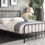 Thumbnail: Larkspur Dark Bronze Platform Bed